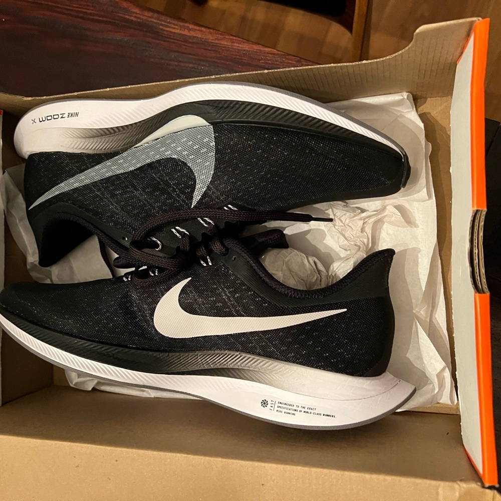 Brand New Authentic Nike Zoom Pegasus Turbo 'Black/Vast Grey' Size 8.5
